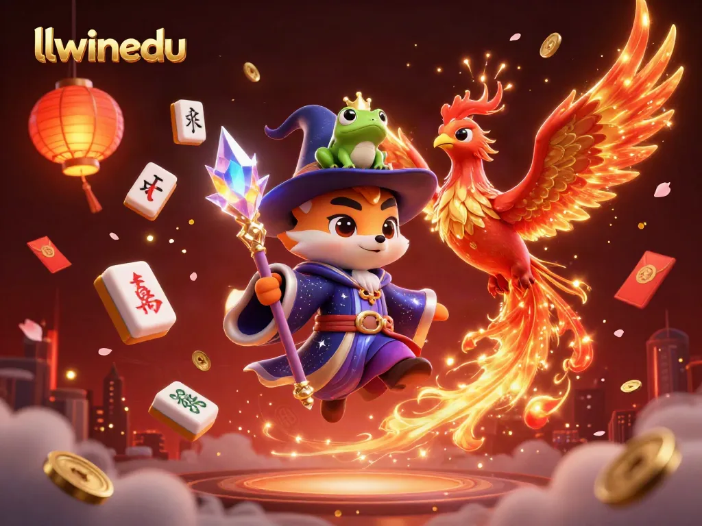 Engage in thrilling gameplay at llwinedu with enchanting characters in a vibrant 3D casino scene.